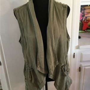 Kenneth Cole Green Utility Vest Women’s Size L